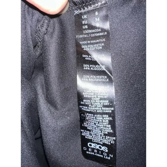 ASOS Slouchy Off The Shoulder Mini Dress With Belt - Picture 4 of 5